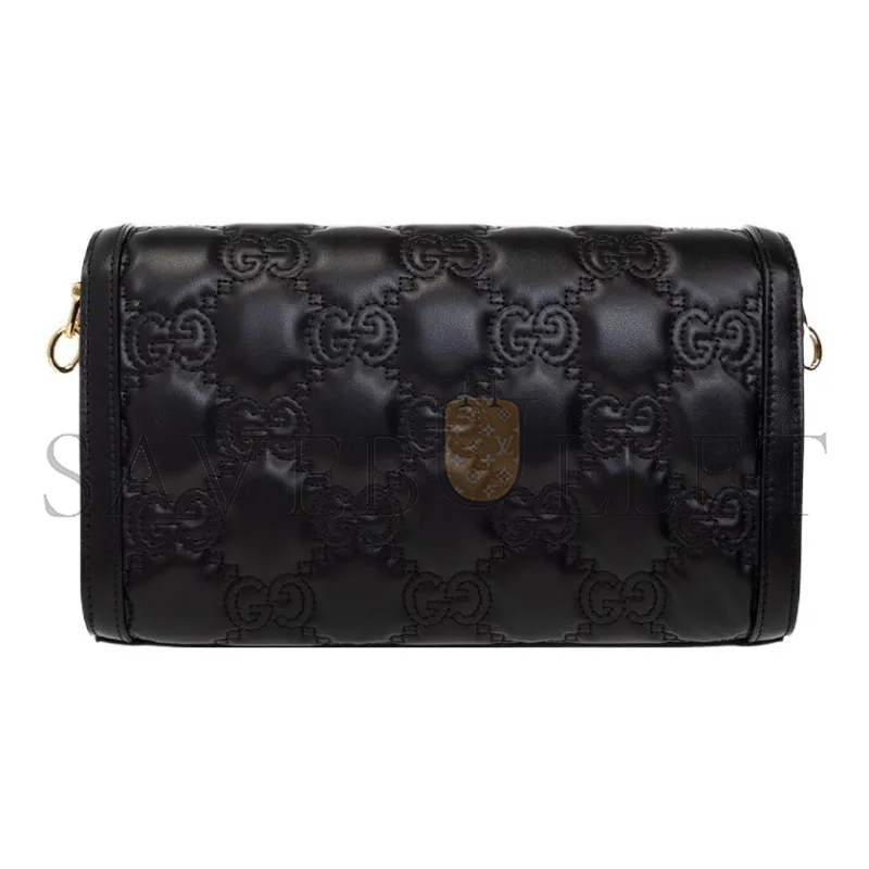 GUCCI SMALL GG MATELASSÉ LEATHER BAG 724529 (25.5*16*8.5cm)